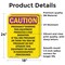 Signmission Radiation & Laser Sign, 24 in H x 18 in W, Vinyl Decal, Rectangle OS-2PACK-CR-D-1824-V-10249 - alternate 2